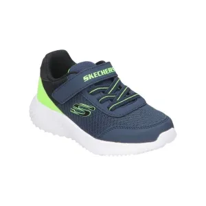 Skechers Boys Bounder-Trezic Trainer Navy/Lime