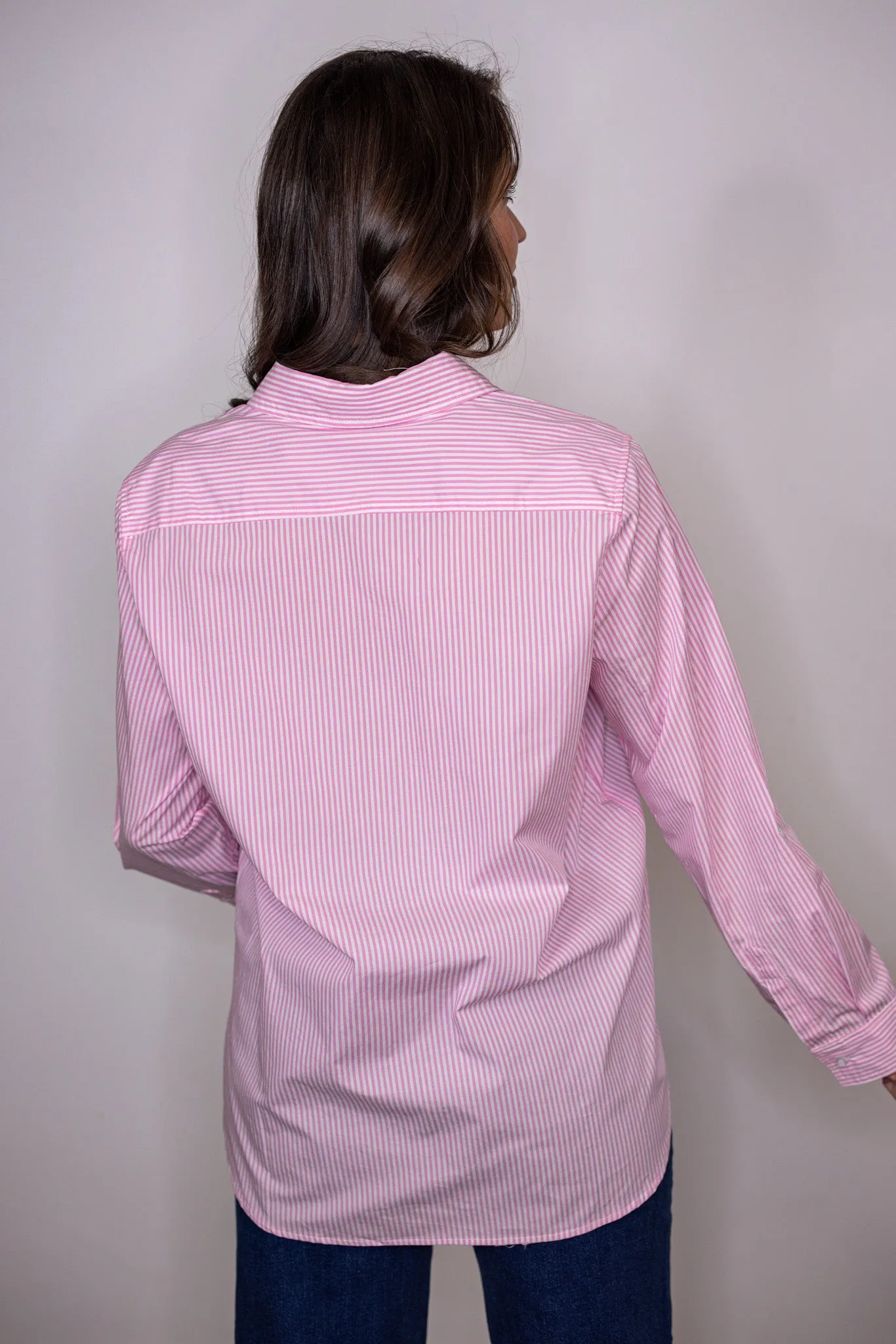 Sunny Days Pink Striped Top