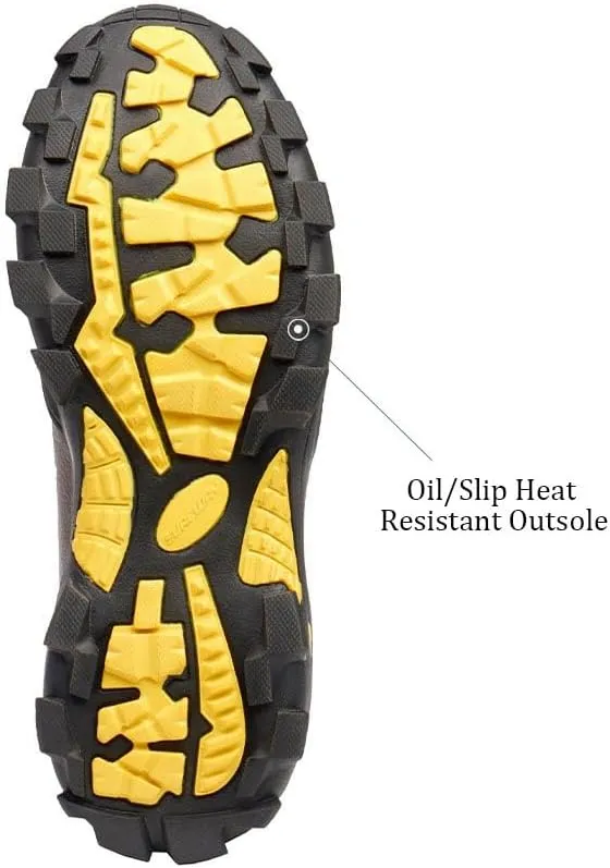SUREWAY Men's 6" Soft/Steel Toe Heavy Duty Waterproof Work Boot - Leather,Lace Up,Oil/Slip Resistant Dual-Density Comfortable EH Construction Industrial Ankle Safety Men Work Boots,Roofing, Hunting