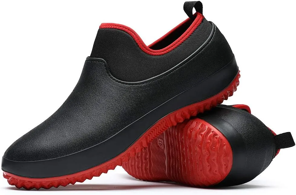 Unisex Waterproof Garden Shoes Womens Rain Boots Mens Car Wash Footwear Camp Booties for Camping, Gardening and Yard Work