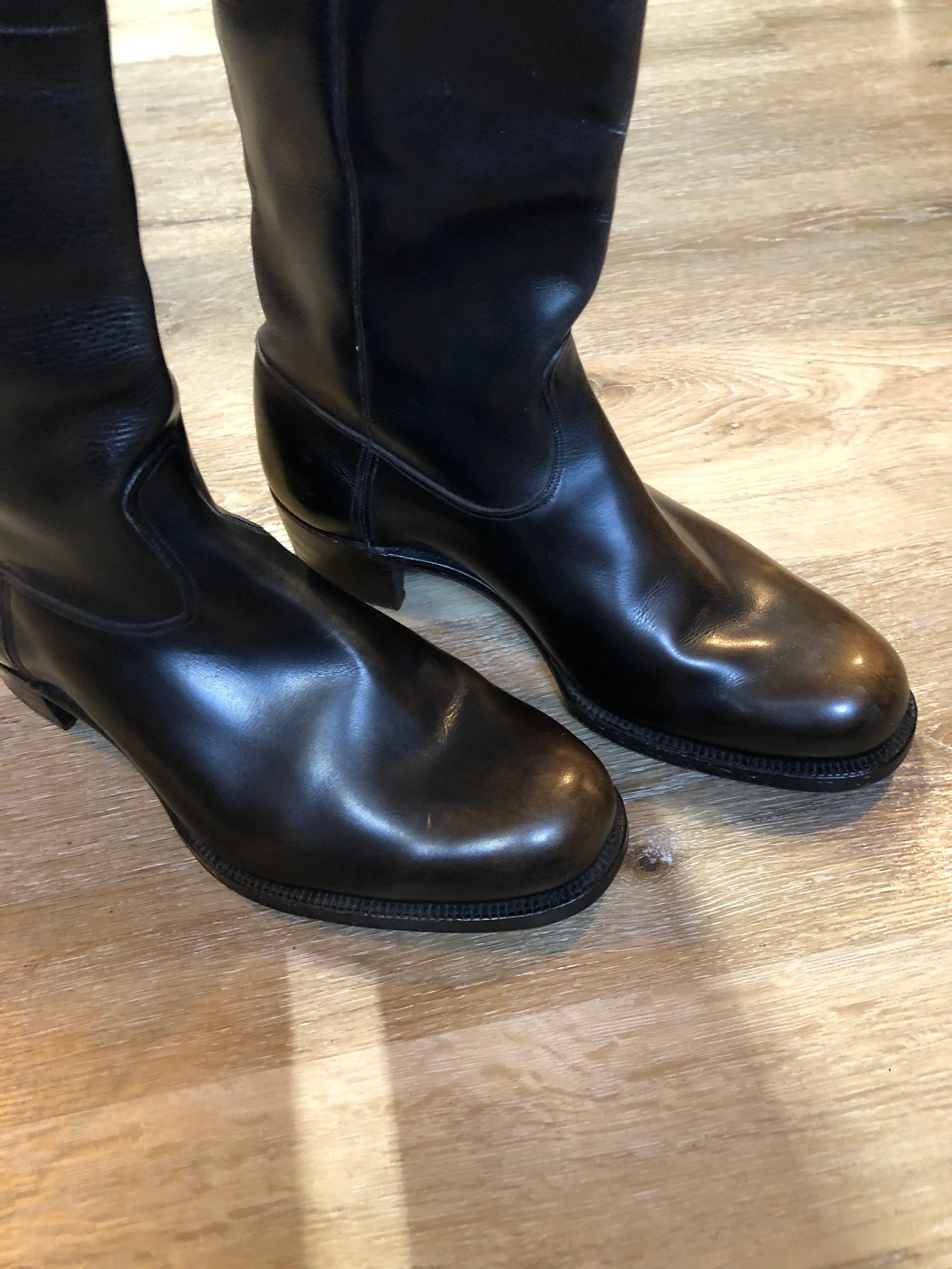 Vintage English Army Officer’s  Dress Wellington Boot Government Issue, Dated 1937 SOLD