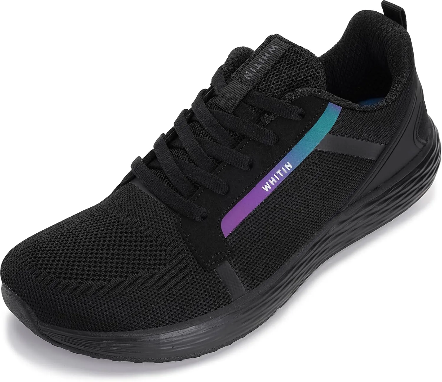WHITIN Men's Wide Toe Box   Zero Drop Sole Road Running Shoes | Rubber Outsole