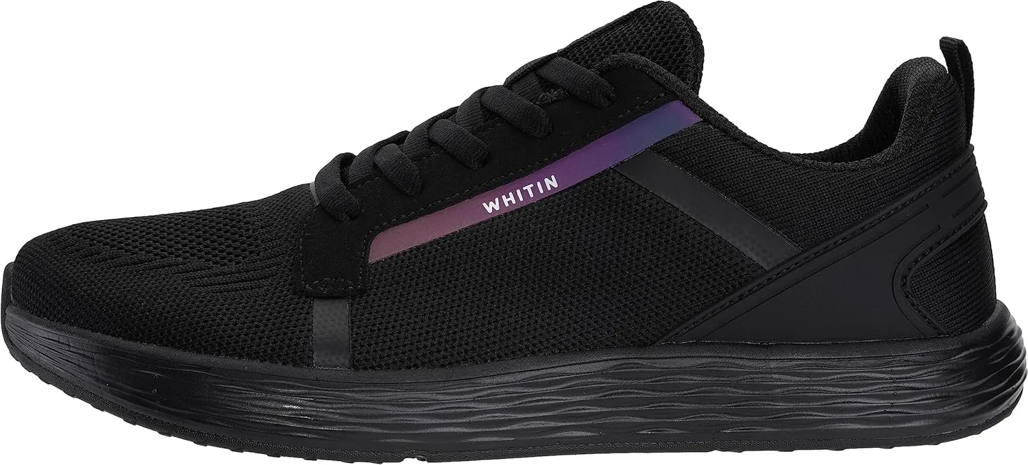 WHITIN Men's Wide Toe Box   Zero Drop Sole Road Running Shoes | Rubber Outsole