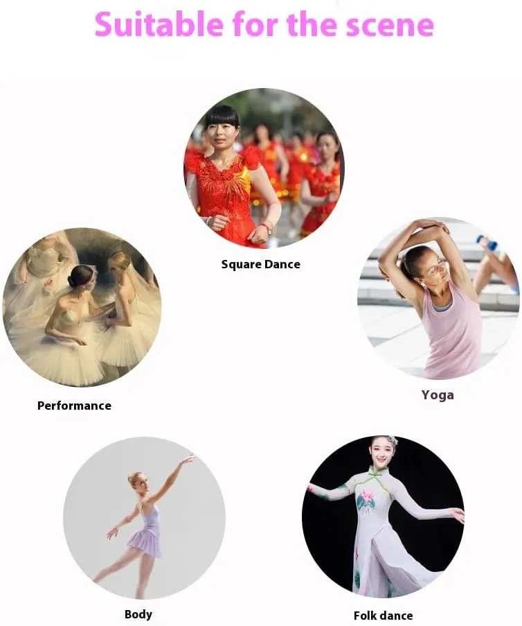 Women's Jazz Shoes Lace-up Ballet Sneakers Professional Training Indoor and Outdoor Distinction Dance Shoes Platform Walking Two-Point Dance Sneakers