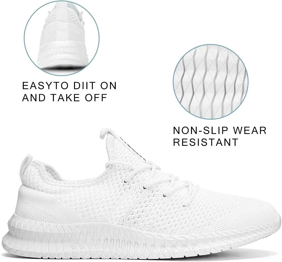 Women's Walking Shoes Tennis Sneakers Casual Lace Up Lightweight Running Shoes Slip On Gym Out Workout Shoes