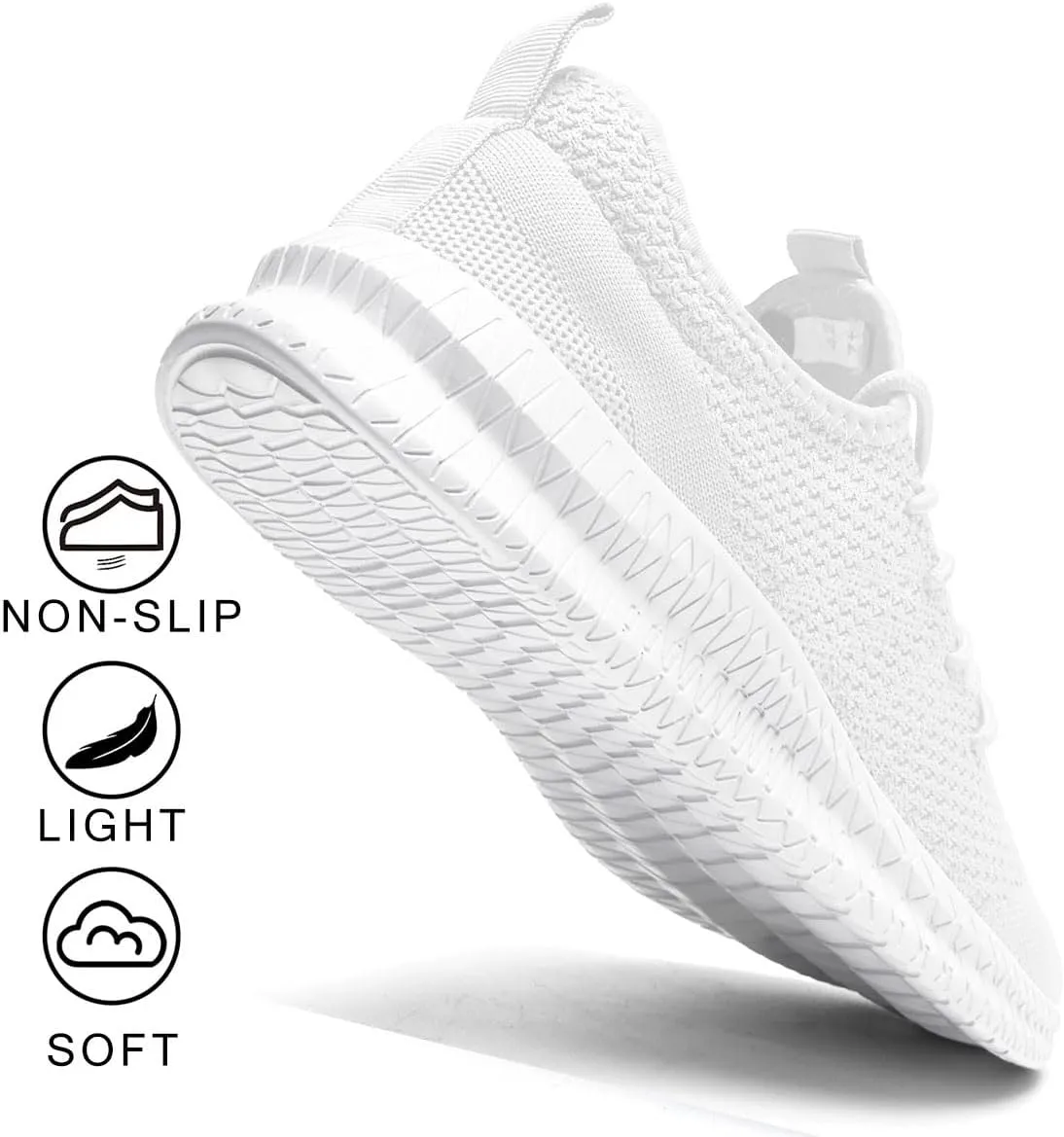 Women's Walking Shoes Tennis Sneakers Casual Lace Up Lightweight Running Shoes Slip On Gym Out Workout Shoes